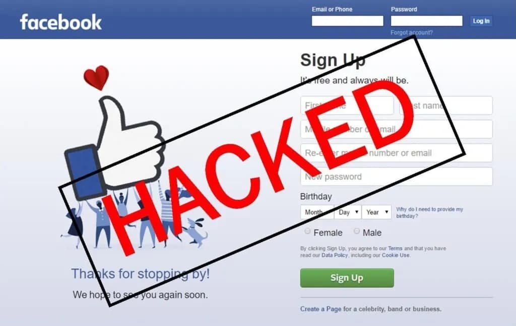 facebook account hacked